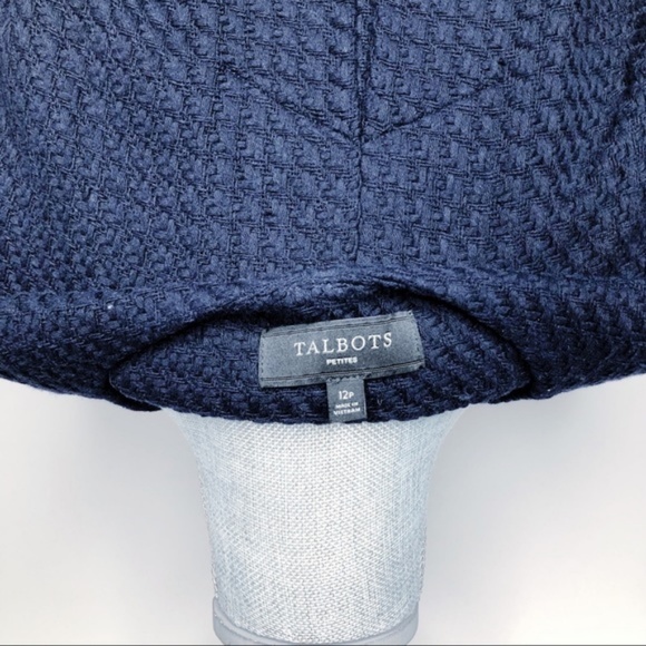 Talbots Blazer NWOT Zip Up 3/4 Length 12P (A51) - Picture 6 of 7